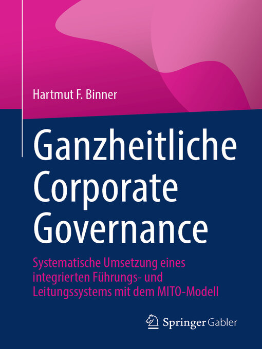 Title details for Ganzheitliche Corporate Governance by Hartmut F. Binner - Available